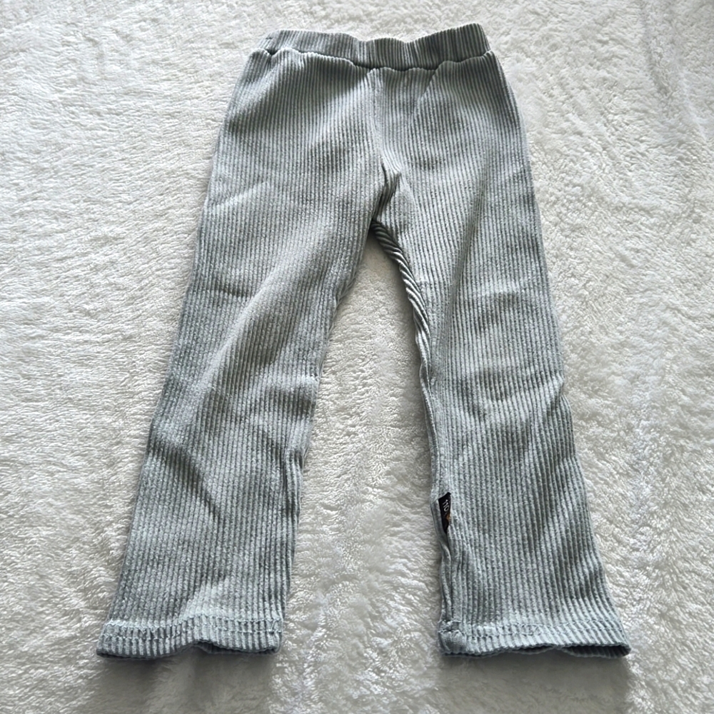 Cute Ribbed Teal Pants Bottoms Kids Toddlers